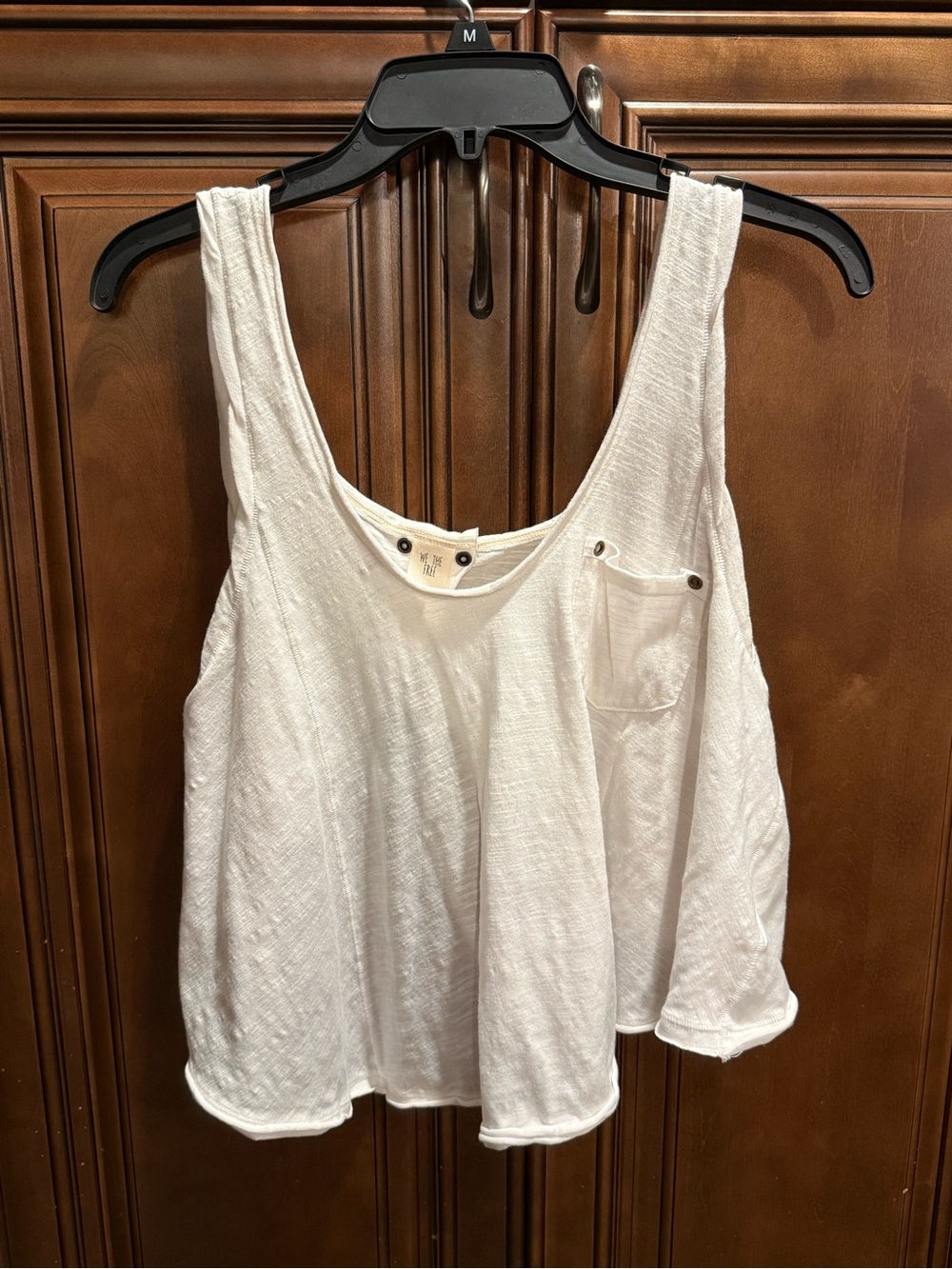 Free People Stevie Backless Tank Top M Ivory Open Back Flowy Boho